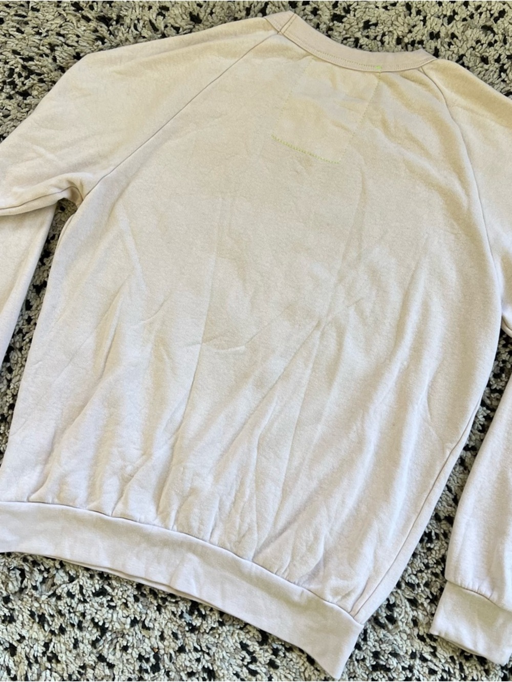 Aviator Nation Tiger Sweatshirt Light Beige Cream Lightweight Crewneck Medium - Picture 13 of 14